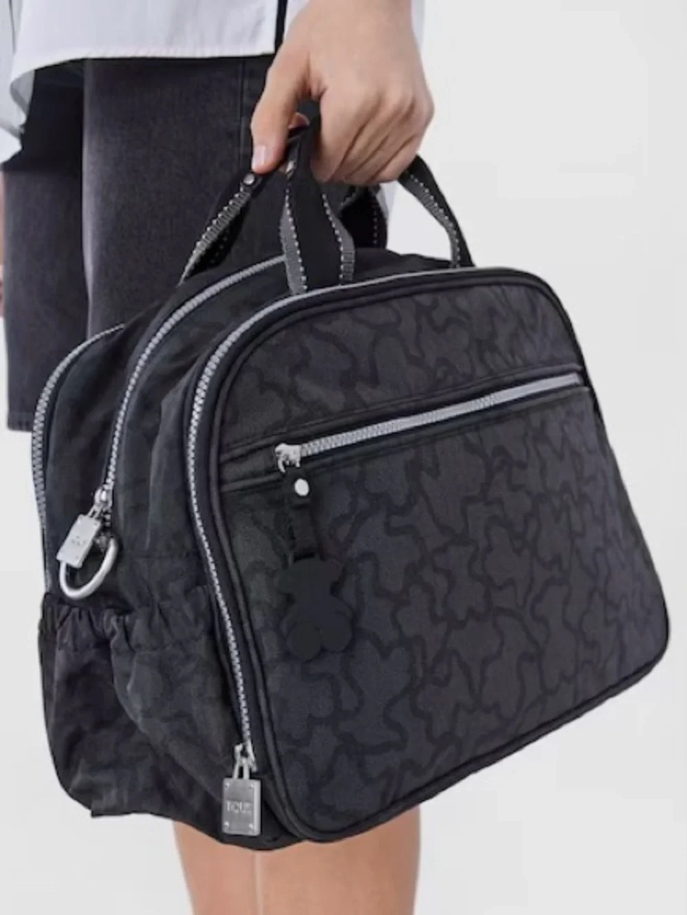 TOUS Kaos Baby / All Purpose Shoulder Bag in Anthracite-Black - Picture 6 of 11